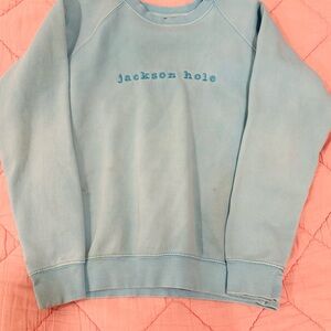 Jackson Hole Light Blue Sweatshirt